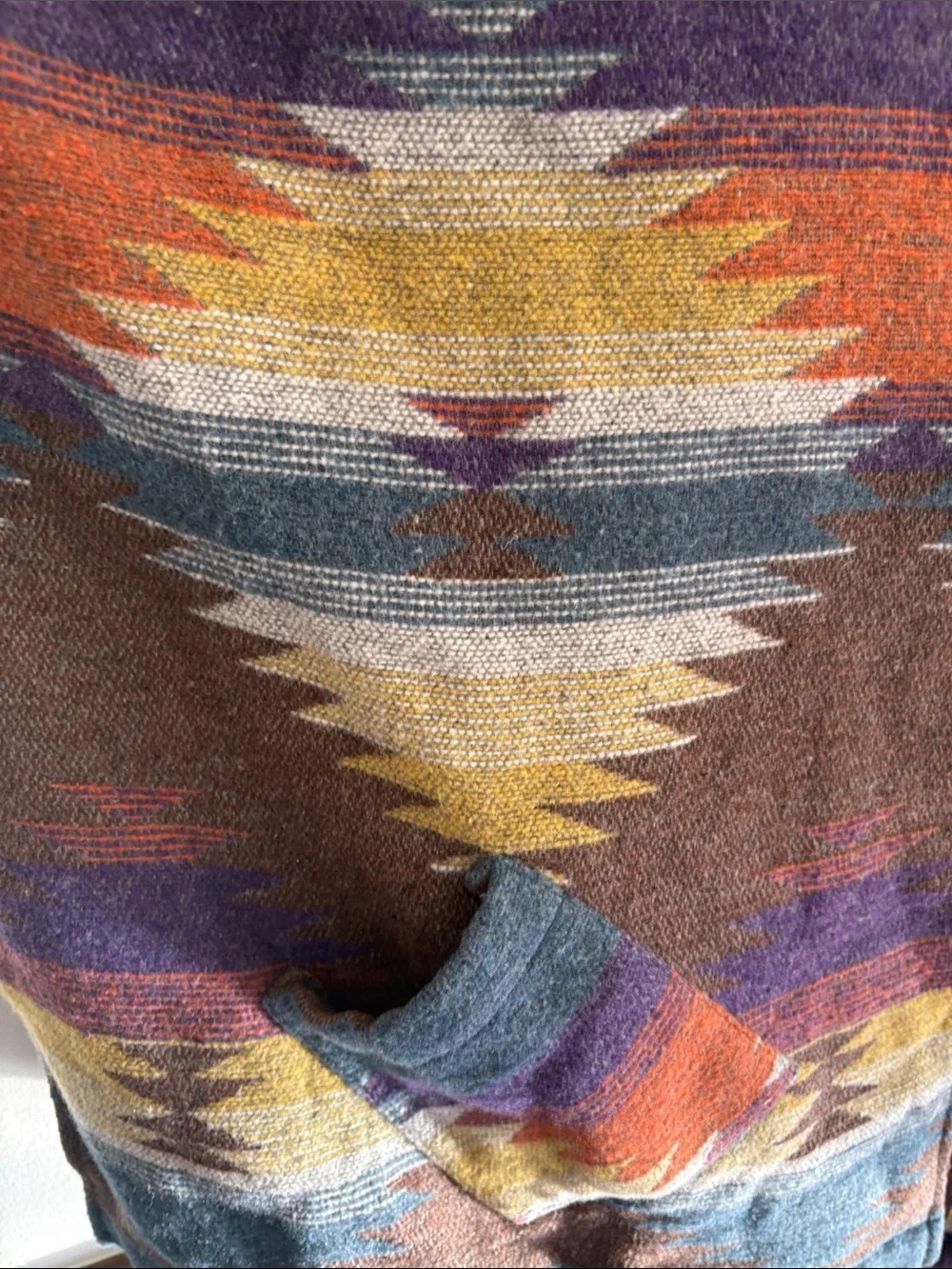 Hem & Thread Southwestern Aztec Sherpa-Lined Vest